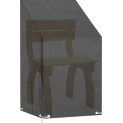 vidaXL Housse de chaise de jardin 8 œillets 65x65x80/120 cm PE