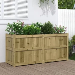 vidaXL Jardinière 150x50x70 cm bois de pin imprégné