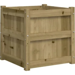 vidaXL Jardinière 50x50x50 cm bois de pin imprégné