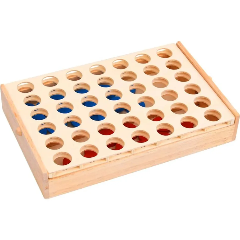 vidaXL Jeu 4 en ligne 24x15x4 cm Bois solide