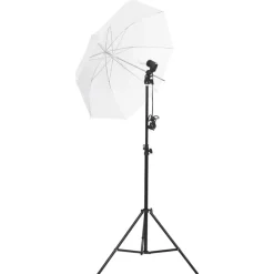 vidaXL Kit d'éclairage de studio avec trépieds et parapluies