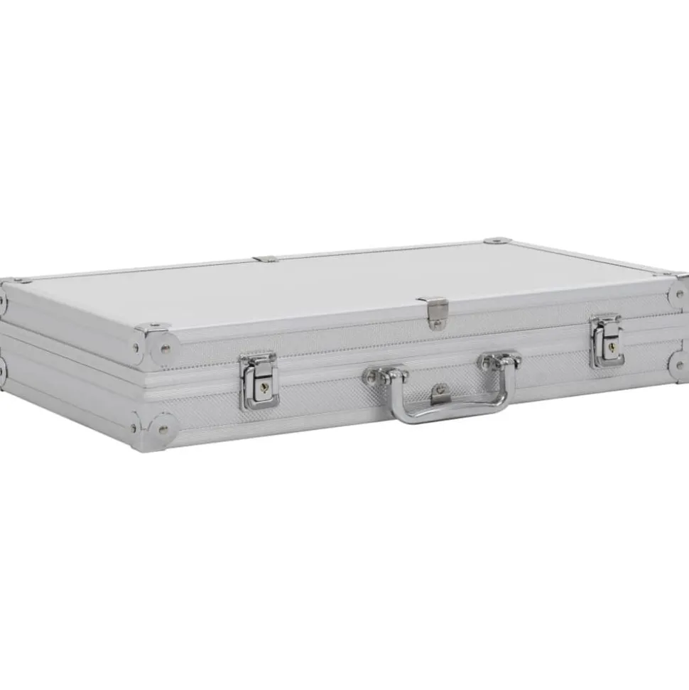 vidaXL Mallette pour arme à feu Aluminium ABS Argenté