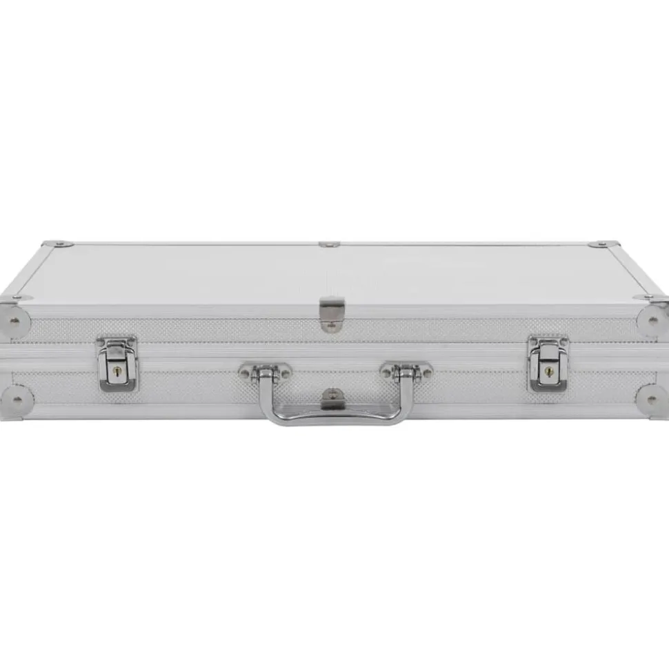 vidaXL Mallette pour arme à feu Aluminium ABS Argenté