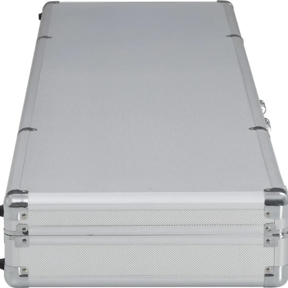 vidaXL Mallette pour arme à feu Argenté 134 x 35 x 12 cm Aluminium