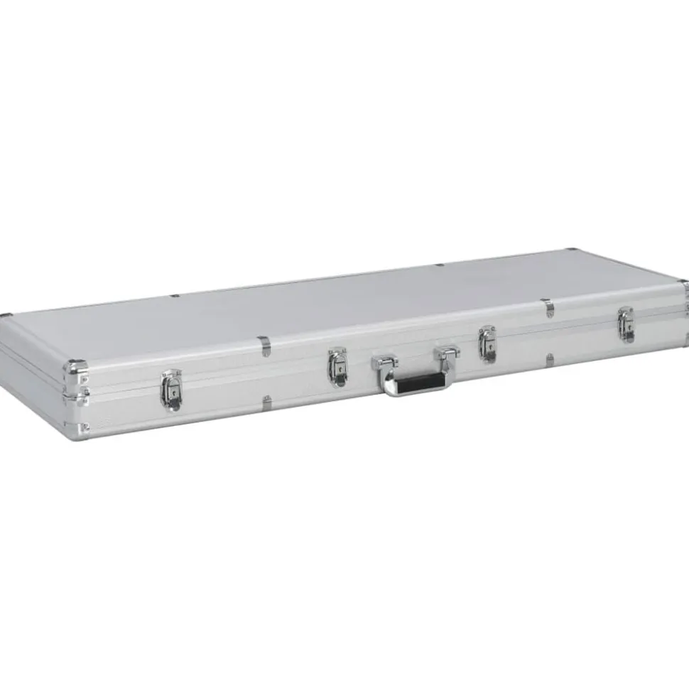 vidaXL Mallette pour arme à feu Argenté 118 x 38 x 12 cm Aluminium