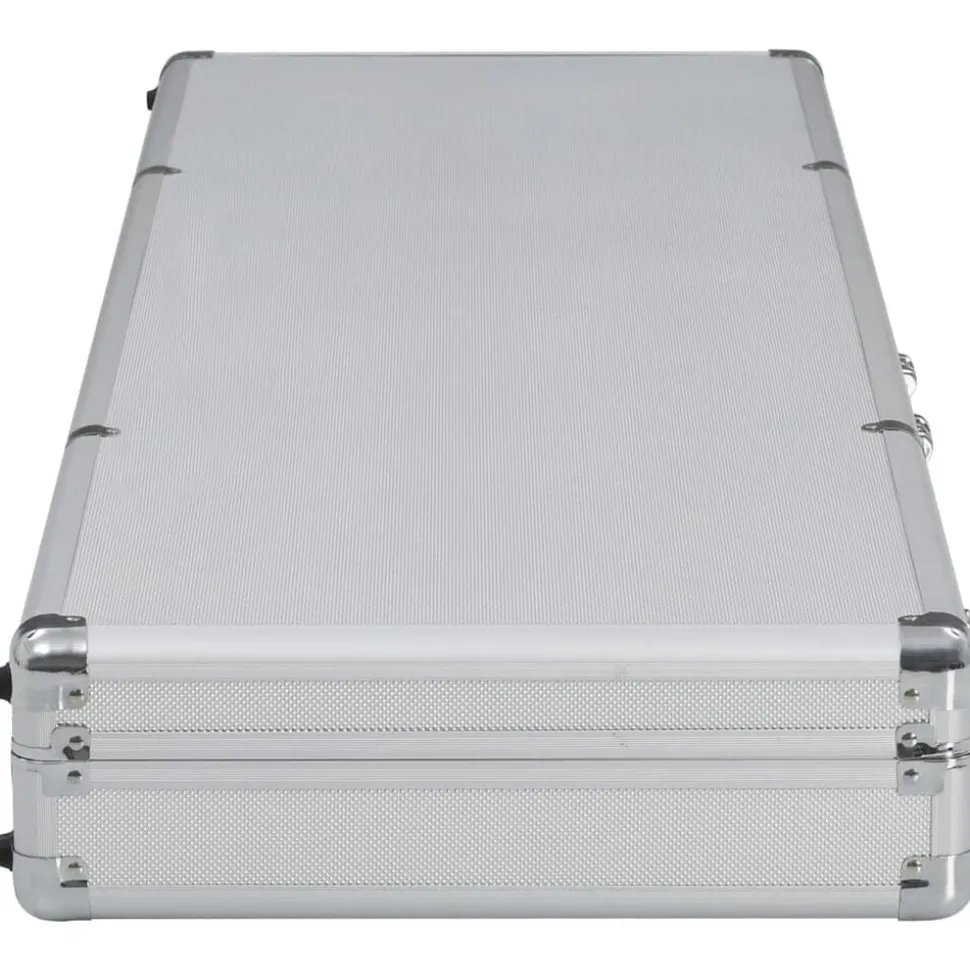 vidaXL Mallette pour arme à feu Argenté 118 x 38 x 12 cm Aluminium