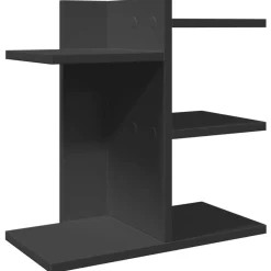vidaXL Organisateur de bureau noir 42x21,5x42 cm bois d'ingénierie