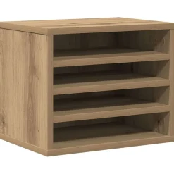 vidaXL Organiseur de bureau Chêne artisanal 36 x 26 x 29,5 cm