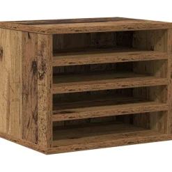 vidaXL Organiseur de bureau Bois ancien 36 x 26 x 29,5 cm