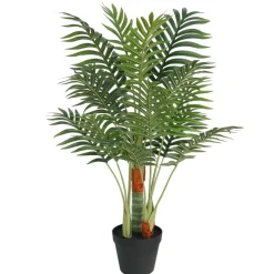 vidaXL Palmier artificiel avec 3 troncs vert 85 cm PP