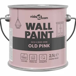 vidaXL Peinture murale Rose 2,5 L Impression murale
