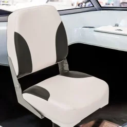 vidaXL Siège de bateau avec piédestal hauteur réglable pivotant à 360°