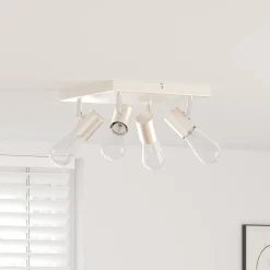 vidaXL Spot de plafond Nickel 26,5 x 26 x 11,5 cm Métal