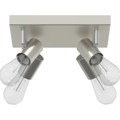vidaXL Spot de plafond Nickel 26,5 x 26 x 11,5 cm Métal