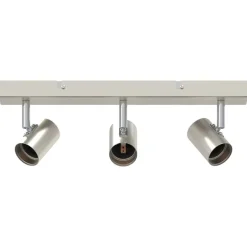 vidaXL Spot de plafond Nickel 38 x 6,5 x 11,5 cm Métal