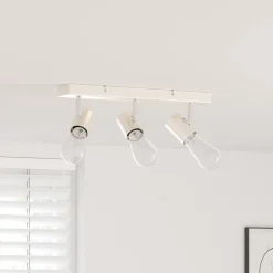 vidaXL Spot de plafond Nickel 38 x 6,5 x 11,5 cm Métal