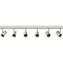 vidaXL Spot de plafond Nickel 73 x 6,5 x 11,5 cm Métal