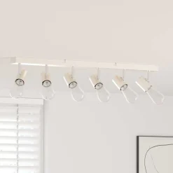 vidaXL Spot de plafond Nickel 73 x 6,5 x 11,5 cm Métal