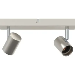 vidaXL Spot de plafond Nickel 26 x 6,5 x 11,5 cm Métal