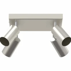 vidaXL Spot de plafond Nickel 26 x 26 x 16 cm Métal