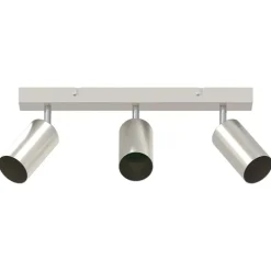 vidaXL Spot de plafond Nickel 38 x 6 x 16 cm Métal