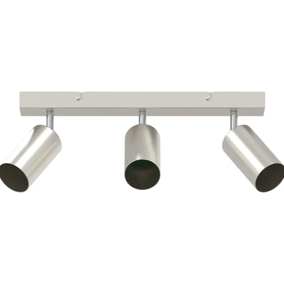 vidaXL Spot de plafond Nickel 38 x 6 x 16 cm Métal
