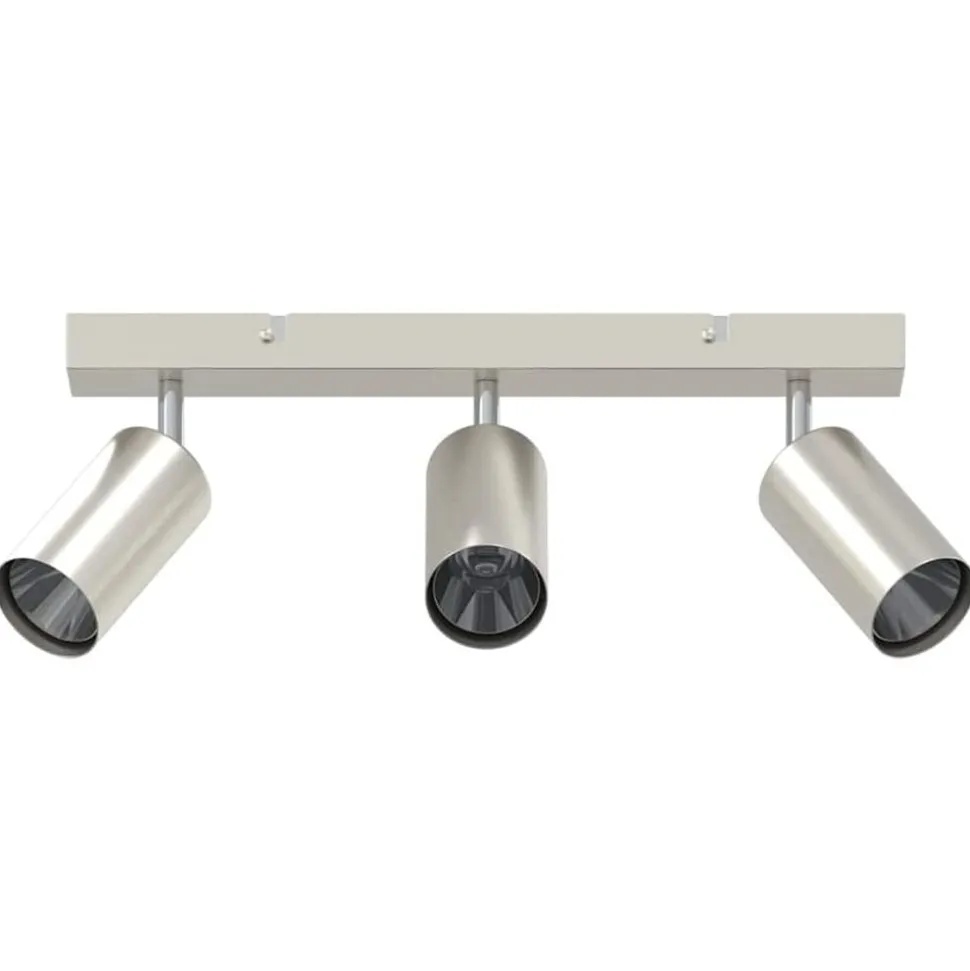 vidaXL Spot de plafond Nickel 38 x 6 x 16 cm Métal