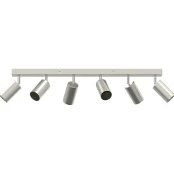 vidaXL Spot de plafond Nickel 73 x 6 x 16 cm Métal