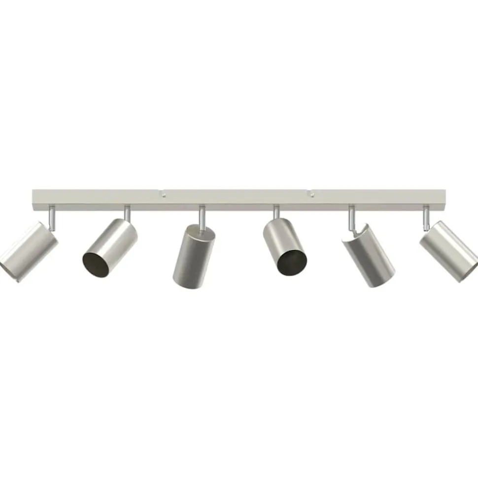 vidaXL Spot de plafond Nickel 73 x 6 x 16 cm Métal