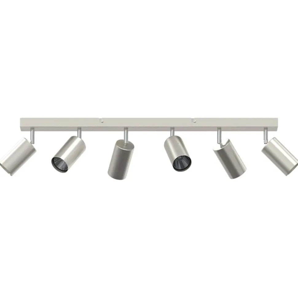 vidaXL Spot de plafond Nickel 73 x 6 x 16 cm Métal