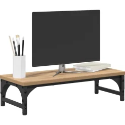 vidaXL Support de moniteur Chêne artisanal 55 x 23 x 14 cm