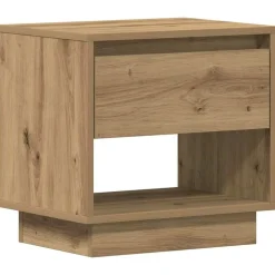 vidaXL Table de nuit Chêne artisanal 45 x 34 x 44 cm Bois d'ingénierie