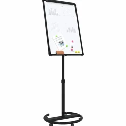 vidaXL Tableau blanc magnétique Noir et Blanc 62 x 62,5 x 197 cm EPS