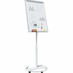 vidaXL Tableau blanc magnétique Gris et blanc 62 x 62,5 x 197 cm EPS