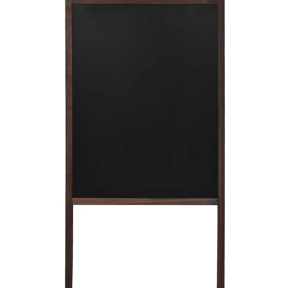 vidaXL Tableau noir double face Bois de cèdre Autoportant 60x80 cm