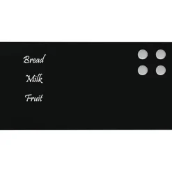 vidaXL Tableau noir magnétique mural Noir 40x20 cm Verre trempé