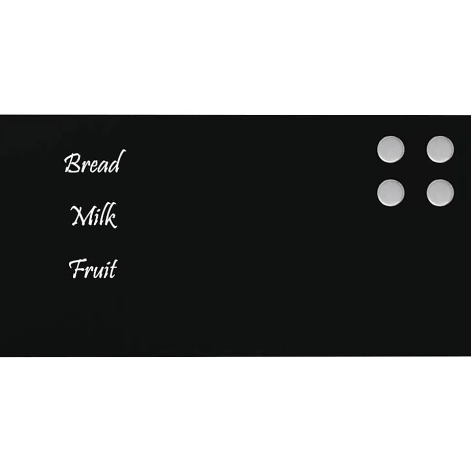 vidaXL Tableau noir magnétique mural Noir 40x20 cm Verre trempé
