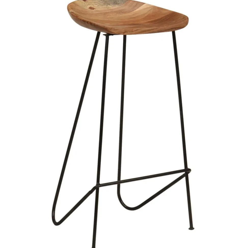 vidaXL Tabourets de bar lot de 2 bois d'acacia massif