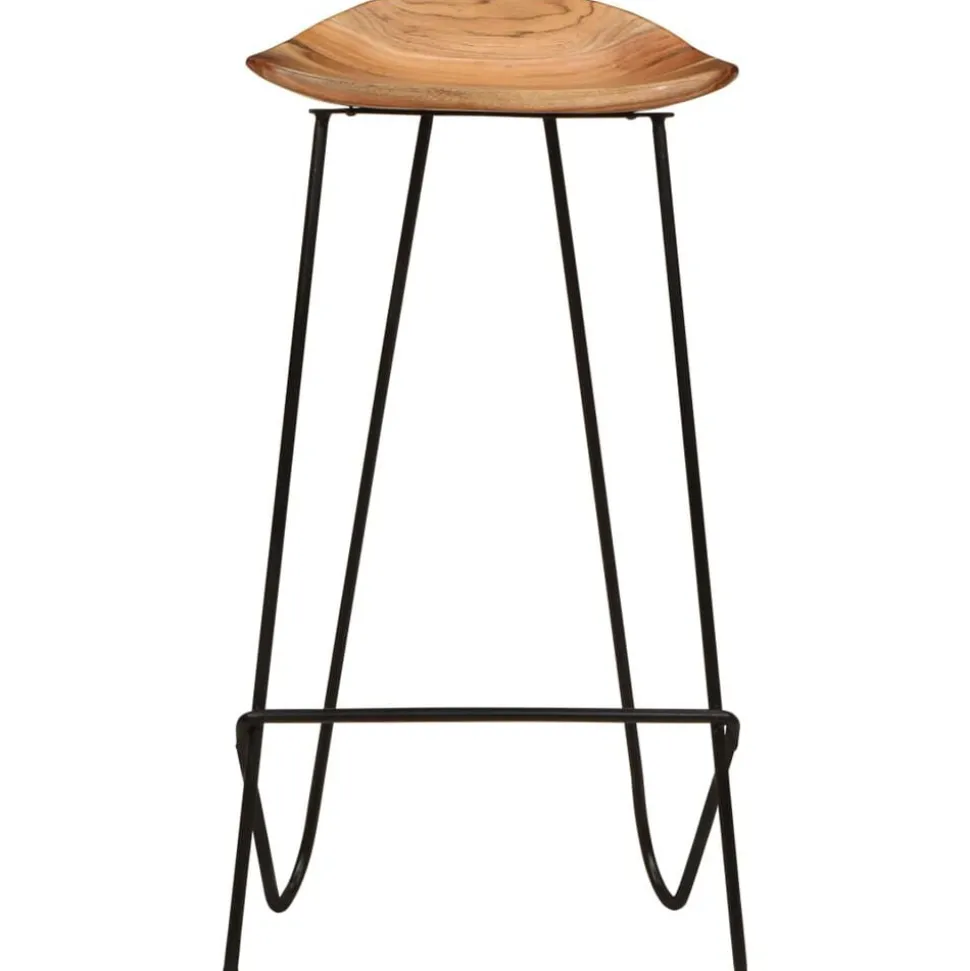 vidaXL Tabourets de bar lot de 2 bois d'acacia massif