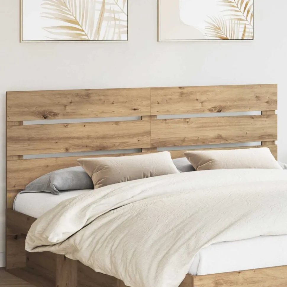 vidaXL Tête de lit Chêne artisanal 100 cm Bois d'ingénierie