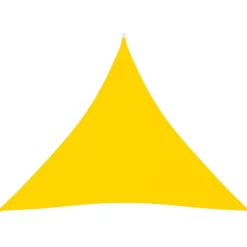 vidaXL Voile de parasol tissu oxford triangulaire 3,6x3,6x3,6 m jaune