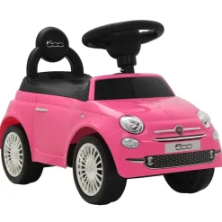 vidaXL Voiture à chevaucher Fiat 500 rose
