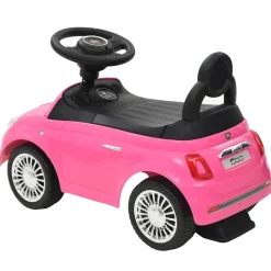 vidaXL Voiture à chevaucher Fiat 500 rose