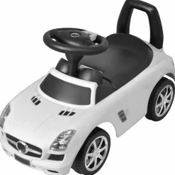 vidaXL Voiture à pousser par pieds pour enfants blanc