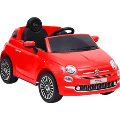 vidaXL Voiture électrique pour enfants Fiat 500 Rouge