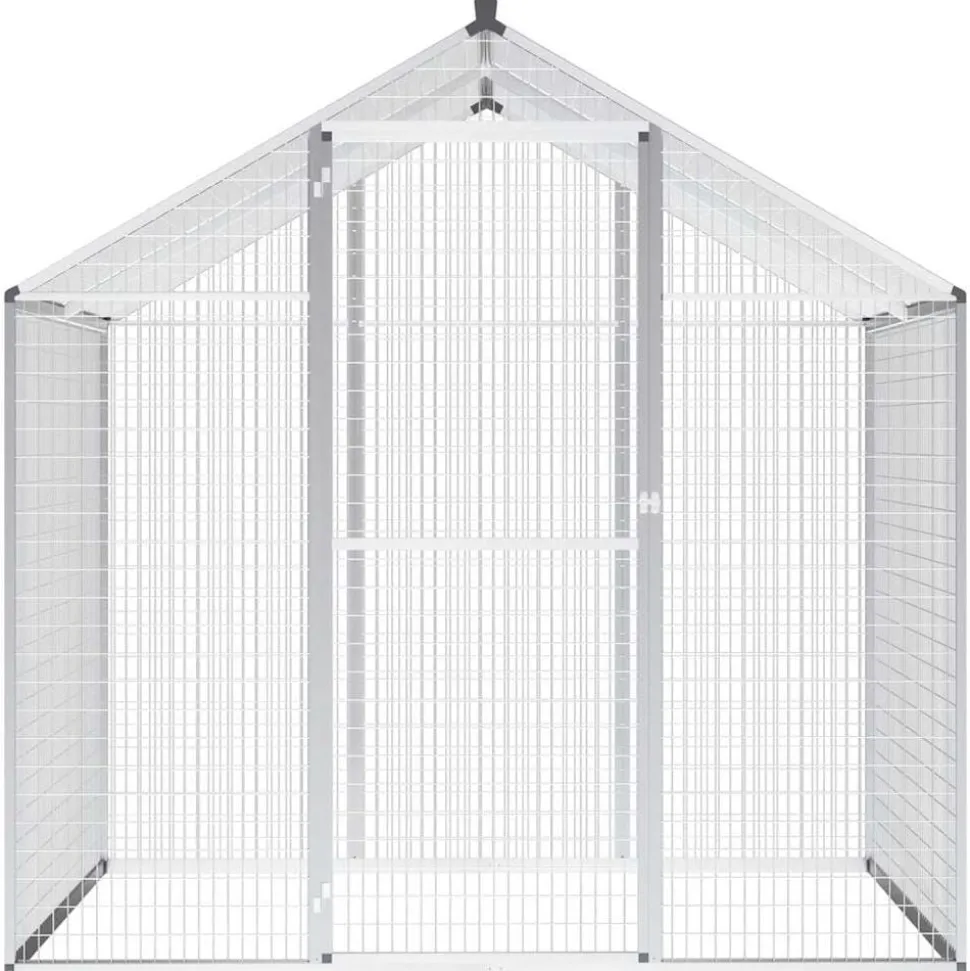 vidaXL Volière d'extérieur Aluminium 178 x 122 x 194 cm