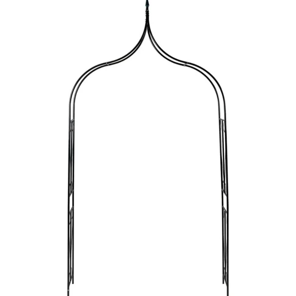 vidaXL Voûte de jardin Vert foncé 142x37x275 cm Fer
